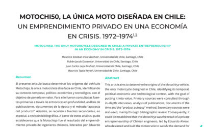 Motochi50, la única moto diseñada en Chile: un emprendimiento privado en una economía en crisis. 1972-1974